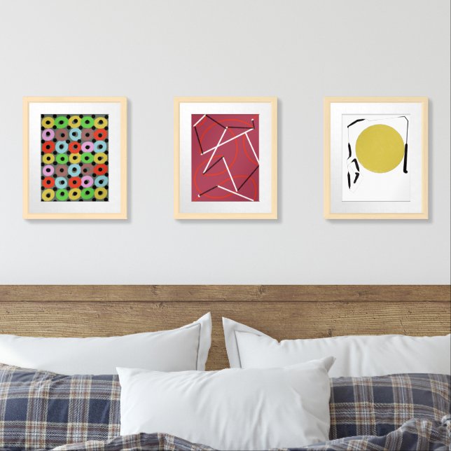 Kimbobity Doodle Drawing Art Print Set #101 (Bedroom)