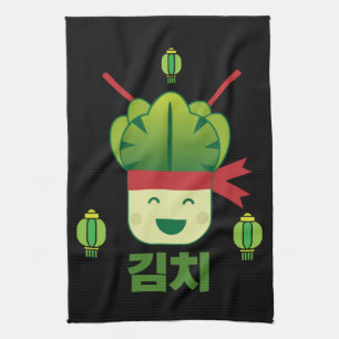 Kimchi Asian Food  Kitchen Towel