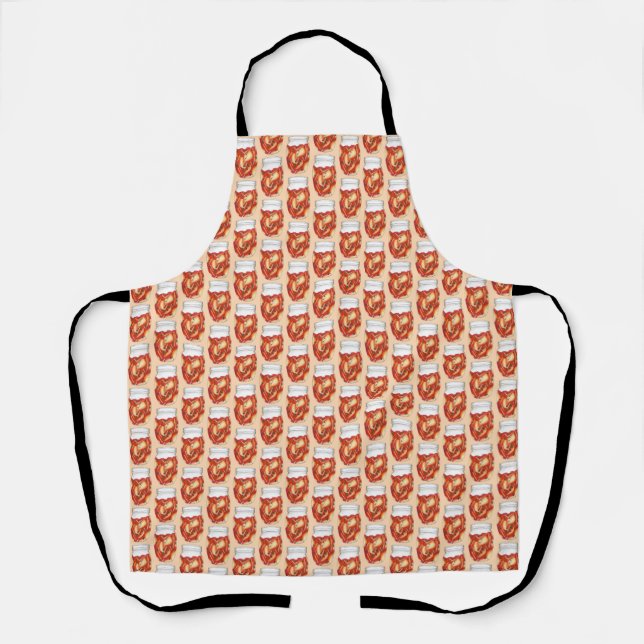 Kimchi Fermented Cabbage Korean Food Cuisine Apron (Front)