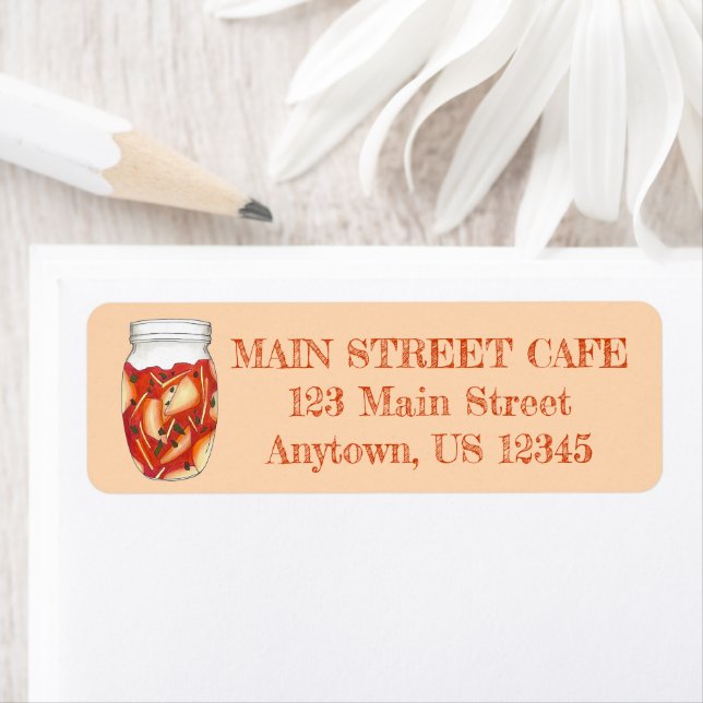 Kimchi Fermented Cabbage Korean Food Cuisine Label (Insitu)