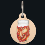 Kimchi Fermented Cabbage Korean Food Cuisine Pet ID Tag<br><div class="desc">Design features an original food-themed marker illustration of a jar of kimchi. A staple of Korean cuisine, kimchi is a traditional banchan (side dish) consisting of fermented cabbage and other vegetables, accented by seasonings like ginger, onion, and garlic. Ideal for any chef, restaurant, foodie, or fan of Korean cuisine. This...</div>