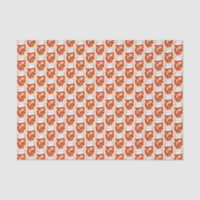 Kimchi Fermented Cabbage Korean Food Cuisine Tissue Paper (Front)