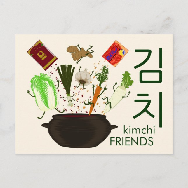 Kimchi Friends Postcard (Front)
