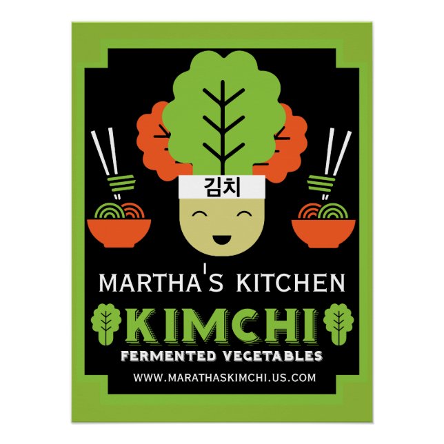 Kimchi Kitchen Home Made Food Poster (Front)