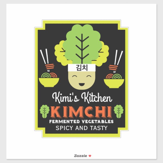 Kimchi Kitchen Home Made Food Sticker (Sheet)