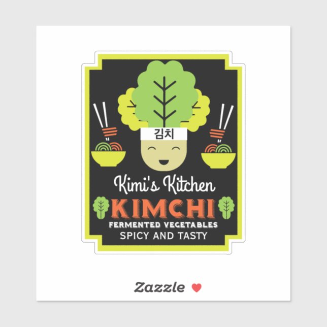 Kimchi Kitchen Home Made Food Sticker (Sheet)