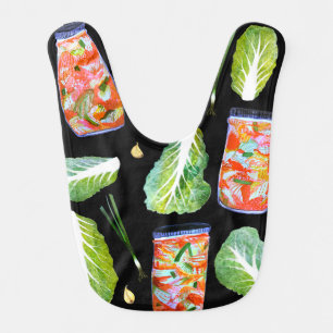 KIMCHI Lover CUSTOM black Baby Bib