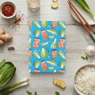 Kimchi Spicy Fun Fermentation Watercolor Pattern Passport Holder