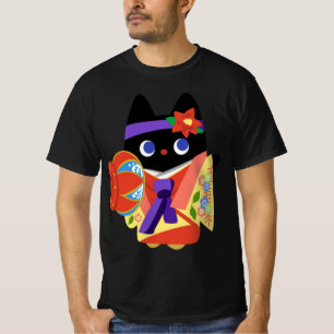 Kimono Cat of Okinawa T-Shirt