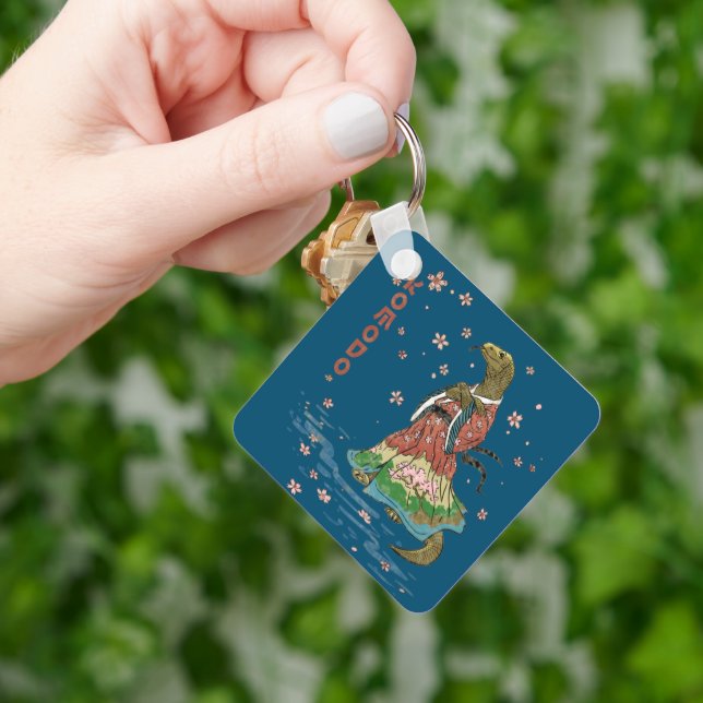 Kimono Dragon Keychain (Hand)