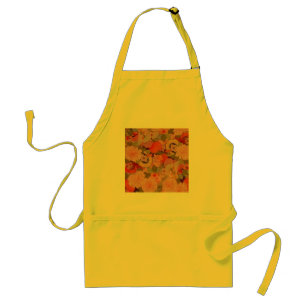 Kimono Flower Pink Floral Pattern Adult Apron