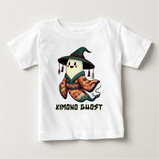Kimono ghost - Trick or treat - Happy halloween Baby T-Shirt