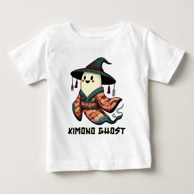 Kimono ghost - Trick or treat  - Happy halloween  Baby T-Shirt (Front)