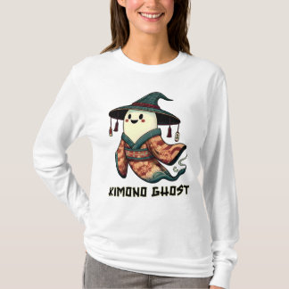 Kimono ghost - Trick or treat  - Happy halloween  T-Shirt