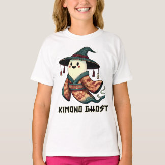 Kimono ghost - Trick or treat  - Happy halloween  T-Shirt