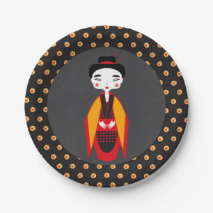 Kimono Girl Birthday Party Paper Plates