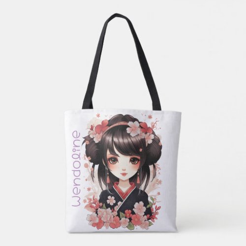 Kimono Girl Tote Bag