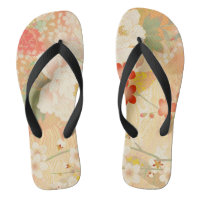 Kimono pattern slippers