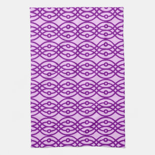 Kimono print, lavender and purple towel