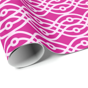 Kimono print, magenta and pink wrapping paper