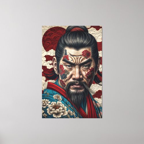 Kimono Samurai Canvas