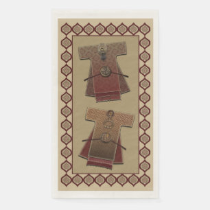 Kimonos Gold and Red Bath Paper Guest Towels