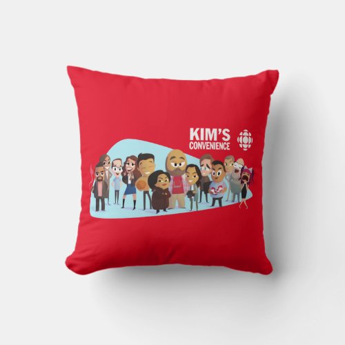 Kims Convenience _ Neil Hooson Throw Pillow