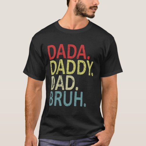 KIMSOONG Dad Shirt for Men Dada Daddy Dad Bruh 