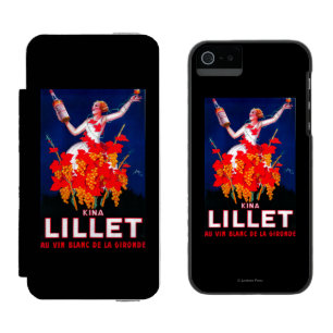 Kina Lillet Vintage PosterEurope Wallet Case For iPhone SE/5/5s