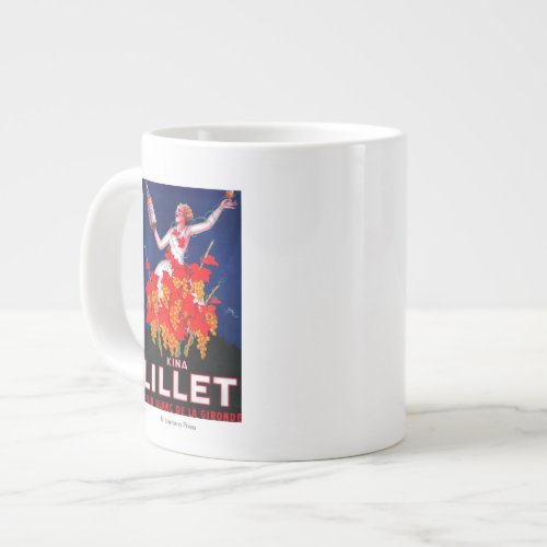 Kina Lillet Vintage PosterEurope Large Coffee Mug