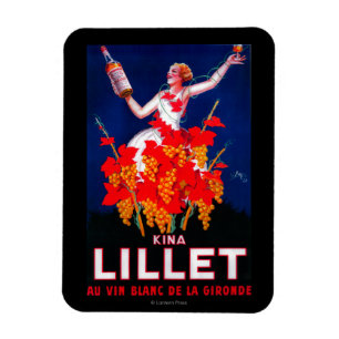 Kina Lillet Vintage PosterEurope Magnet
