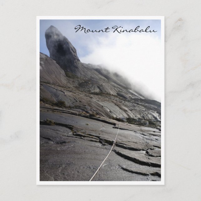 kinabalu rope clouds postcard (Front)