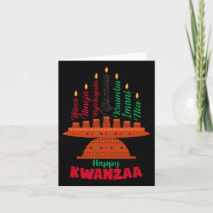 Kinara Seven Candles Principles Of Kwanzaa Happy K Card