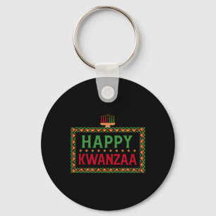 Kinara Seven Candles Principles Of Kwanzaa Happy K Keychain