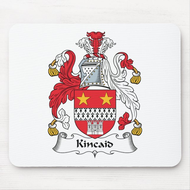 Kincaid Family Crest Mouse Pad (Front)