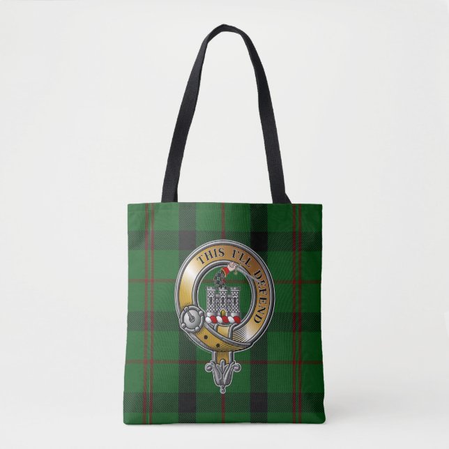 Kincaid Tartan & Badge Tote Bag (Front)