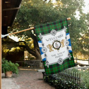 Kincaid Tartan Garden Flag - Tartan Flag Clan Badg