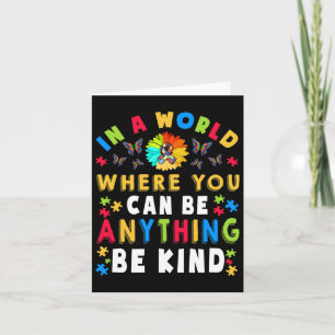 Kind Autism Awareness Asl Mom Teacher Kindness 18 Card