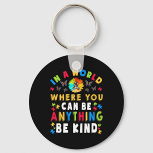 Kind Autism Awareness Asl Mom Teacher Kindness 18 Keychain
