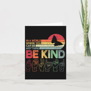 Kind Autism Awareness Asl Mom Teacher Kindness 20 Card