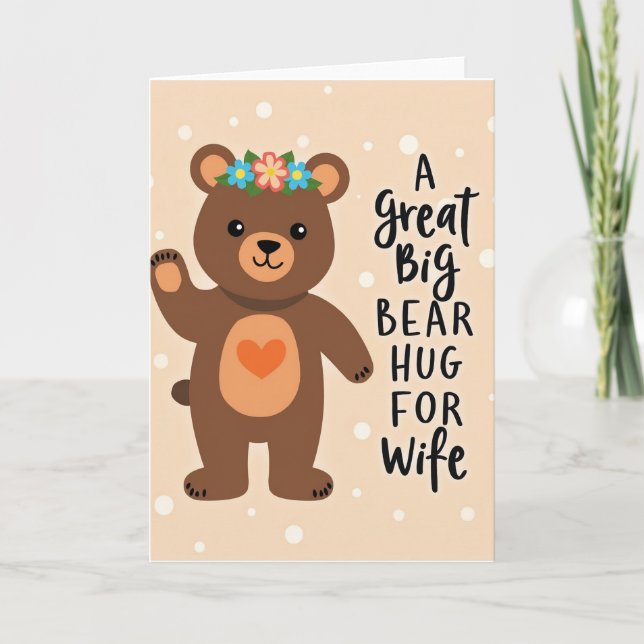 Kind Bear Mothers Day Card (Front)