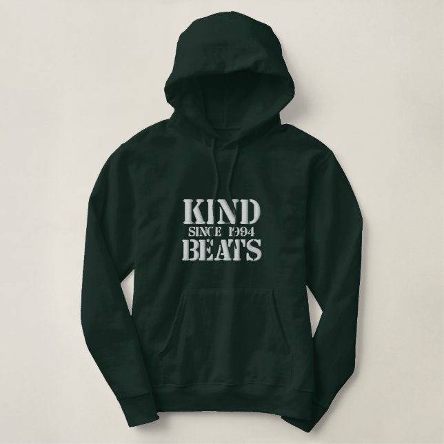 Kind Beats "Since 1994" Army Embroidered Hoodie (Design Front)