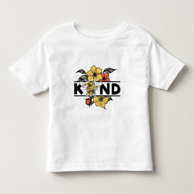 Kind Bee Kind Wild Flower Toddler T-shirt (Front)