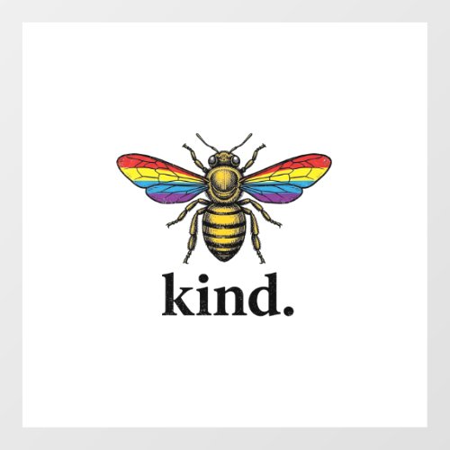 Kind Bee Vintage Rainbow Wing Shirt Design (2)_1 Floor Decals