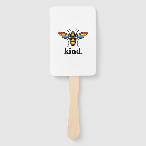 Kind Bee Vintage Rainbow Wing Shirt Design (2)_1 Hand Fan