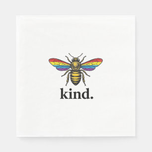 Kind Bee Vintage Rainbow Wing Shirt Design (2)_1 Napkins