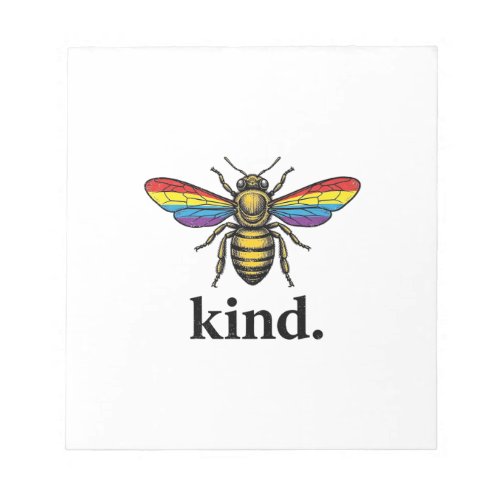 Kind Bee Vintage Rainbow Wing Shirt Design (2)_1 Notepad