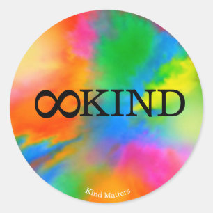 ∞KIND CLASSIC ROUND STICKER