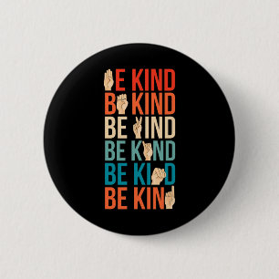 Kind Deaf-mute Sign-language Button