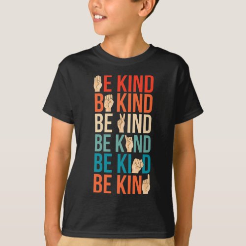 Kind Deaf_mute Sign_language  T_Shirt